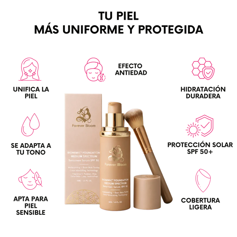 Una base de maquillaje que se adapta a tu piel.