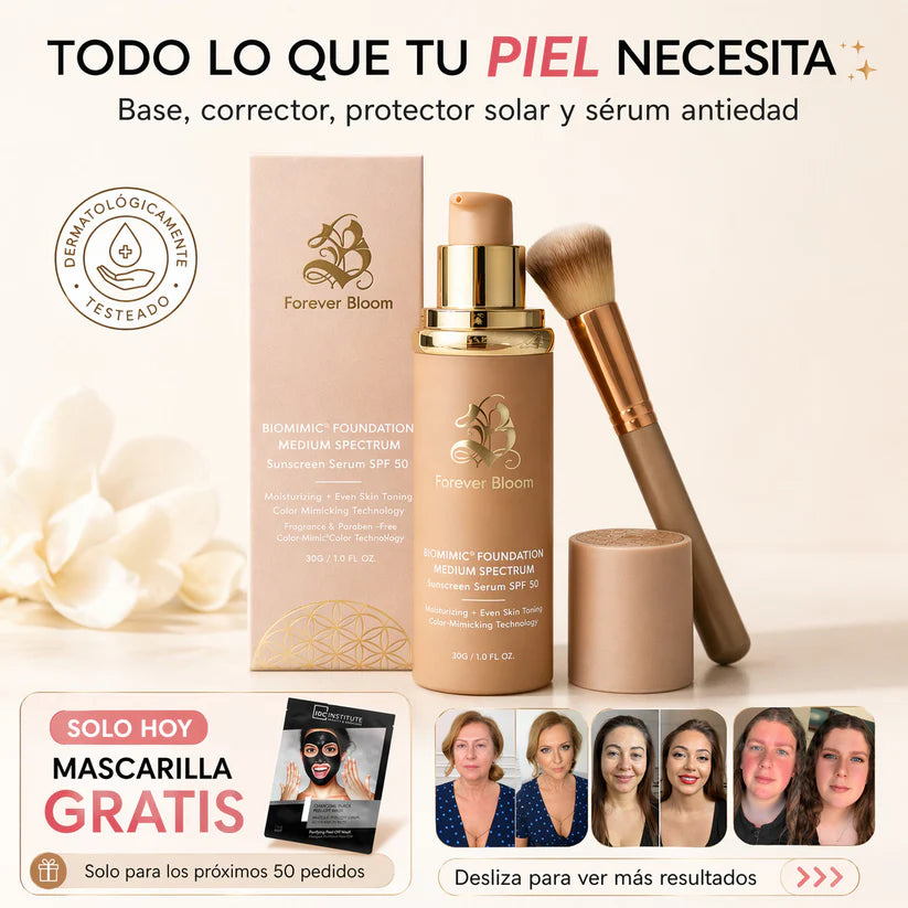 Una base de maquillaje que se adapta a tu piel.