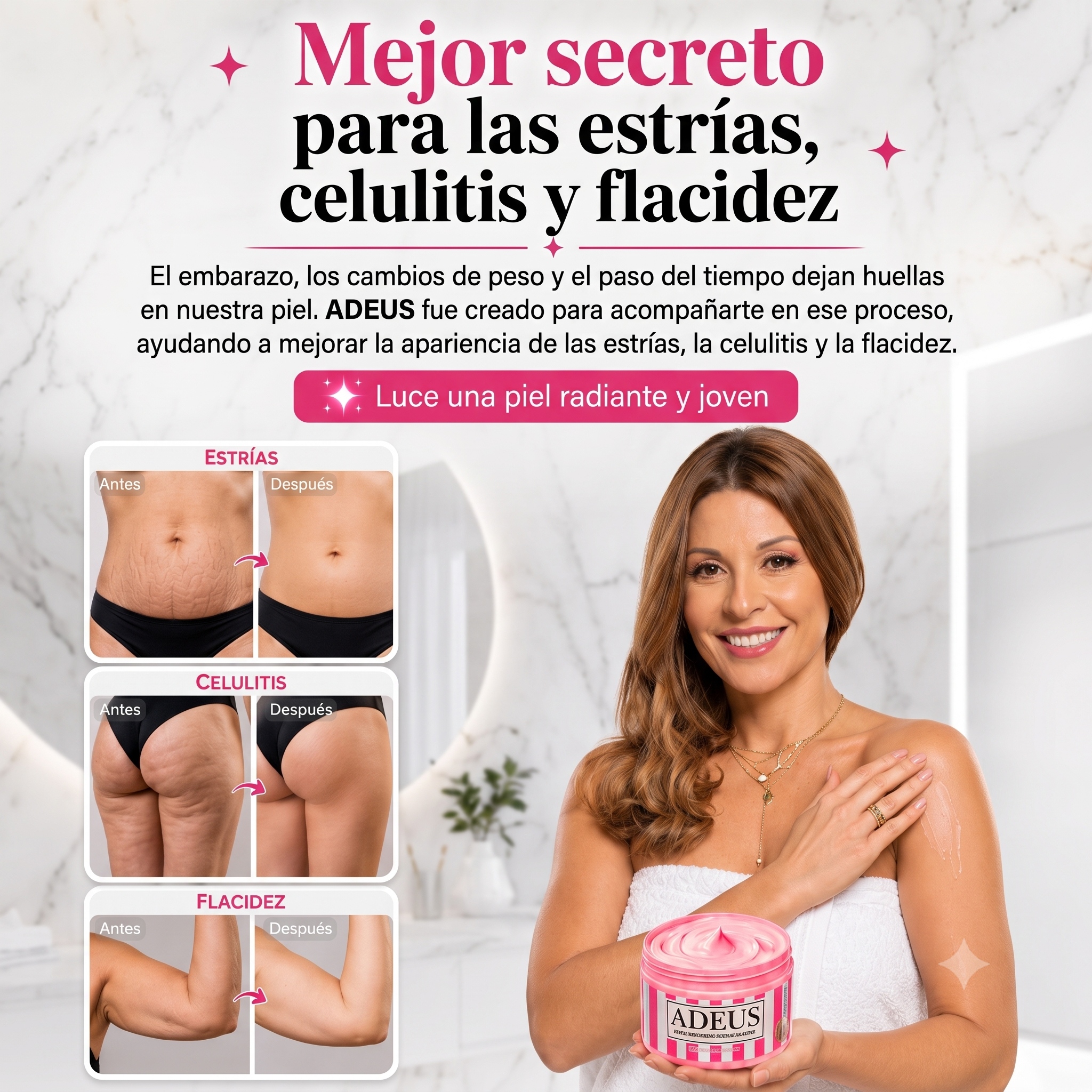 ADEUS Creme para Massagem Corporal 300 g