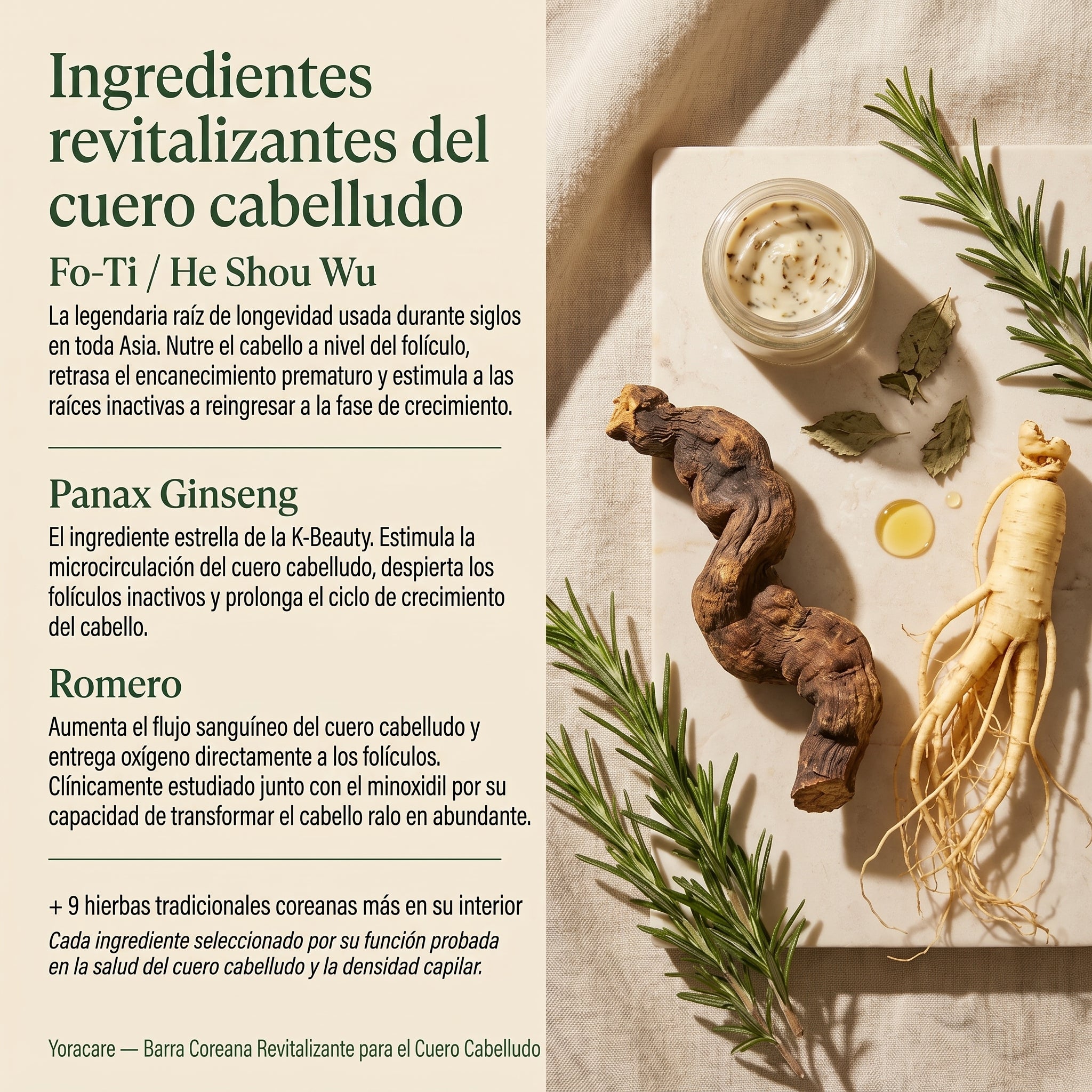 Barra Coreana Para revitalizar el Cuero Cabelludo