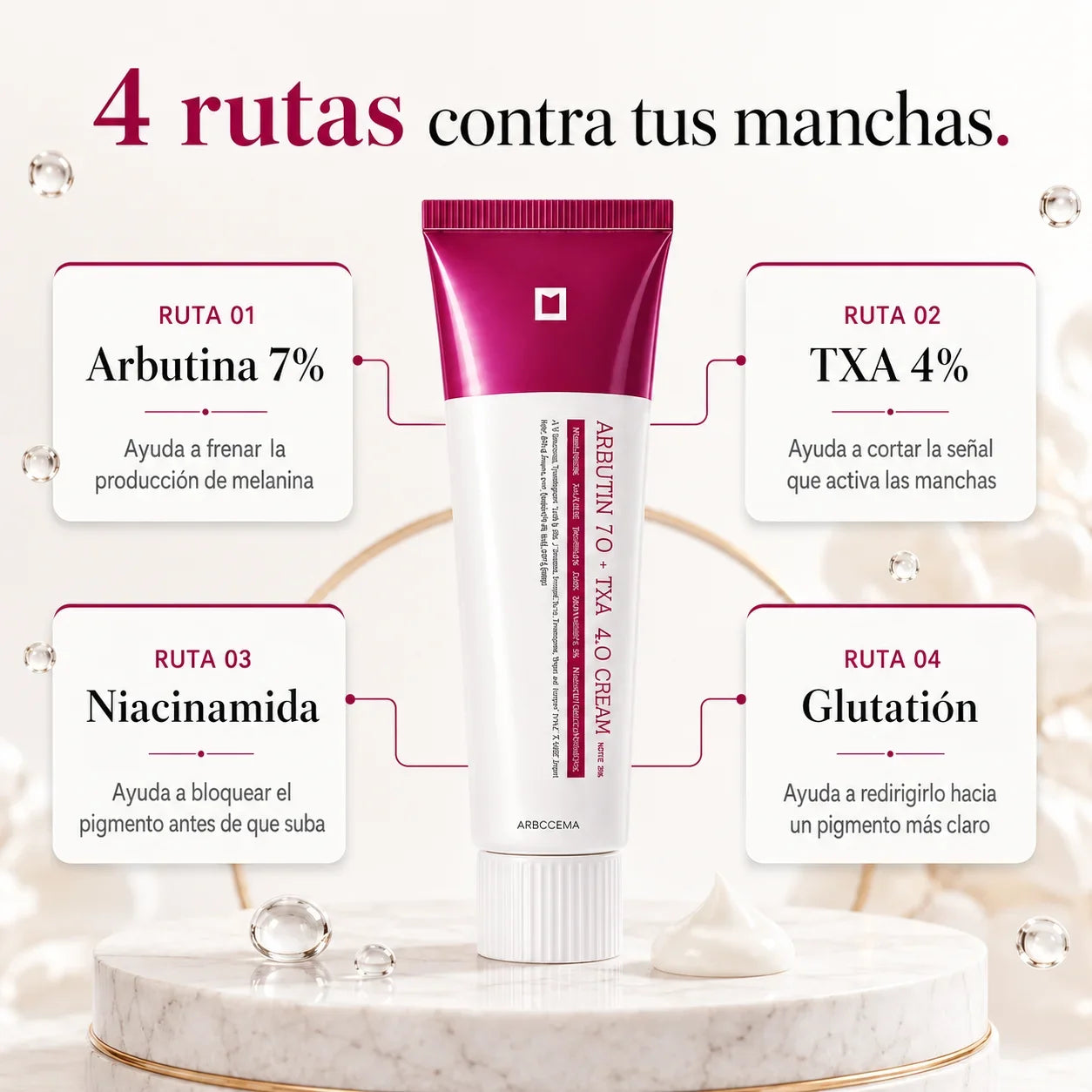 Crema Facial Iluminadora SEORA CON Arbutina 7% + Ácido Tranexámico 4% 50ML –