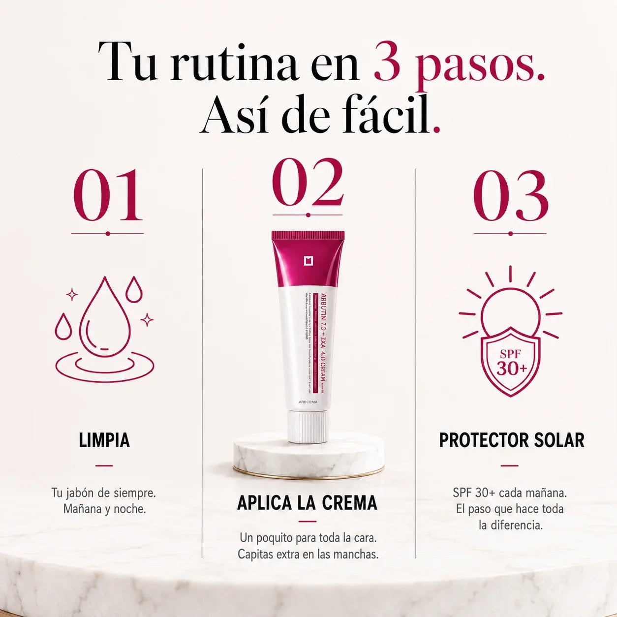 Crema Facial Iluminadora SEORA CON Arbutina 7% + Ácido Tranexámico 4% 50ML –