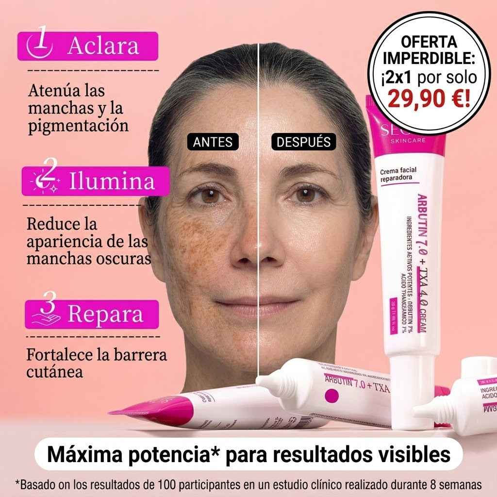 Crema Facial Iluminadora SEORA CON Arbutina 7% + Ácido Tranexámico 4% 50ML –